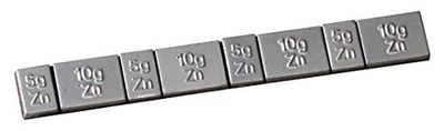KS Tools 100.4126 Balanceergewichten voor aluminium velgen, verzinkt, 4 x 5 g en 4 x 10 g, 50 stuks