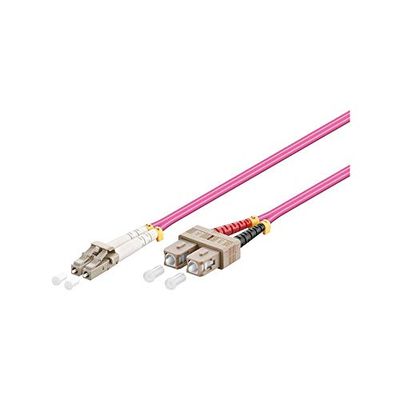 Goobay 95943 LWL kabel, multiläge (OM4), violett