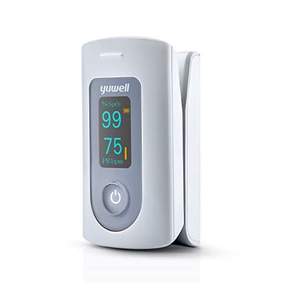 yuwell Oxymètre de Doigt Professionnel, Oxymètre de Pouls Portable avec Écran OLED, Moniteur de Saturation en Oxygène du Sang avec Affichage de la Fréquence du Pouls
