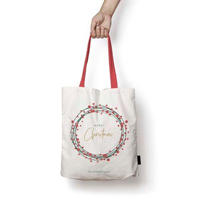 TOTE BAG 100% ALGODÓN MERRY CHRISTMAS 83