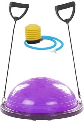 FFitness Half bal met touw, violet, eenheidsmaat.