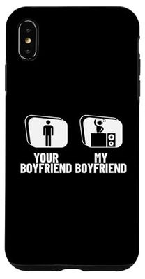 Your Boyfriend My Boyfriend Girlfriend DJ Funny Disc Jockey Case for iPhone XS Max