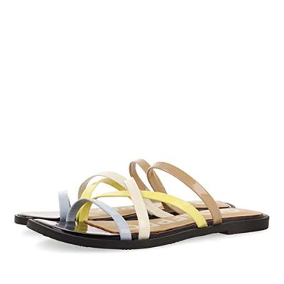 Gioseppo Capira platt sandal för kvinnor, Svart - Svart - 34 EU