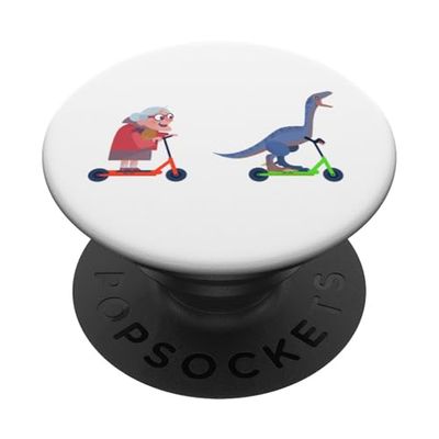 Patinete ruedas patinador patinaje dinosaurios truco Scooters PopSockets PopGrip Adhesivo