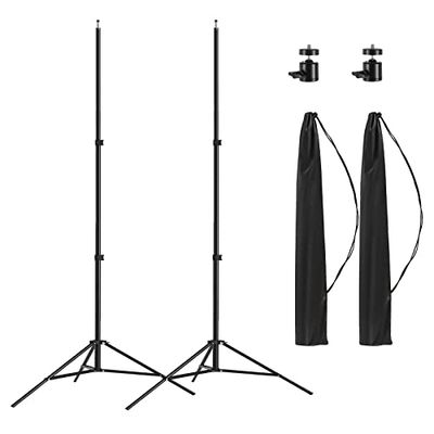 Altson - Treppiedi per fotografia, in alluminio, con custodia, 2 m, portatile, per Speedlight, flash, softbox, ombrello, luce stroboscopica, fotocamera, confezione da 2