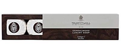 Truefitt & Hill sandelhout, verpakking van 3, 150 g, uniek, standaard