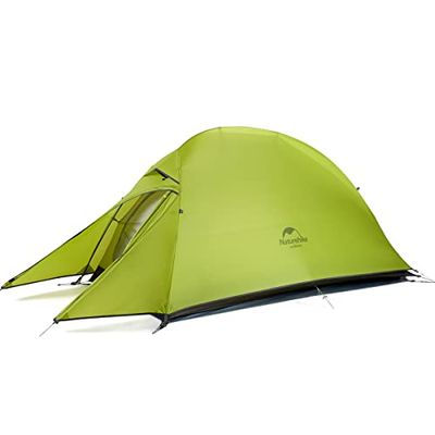 Naturehike Cloud-up Ultralight 1 Persona Tenda Impermeabile Double-Layer Camping Campeggio (20D Verde chiaro aggiornare)