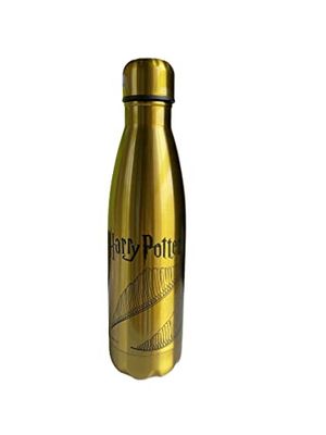 HÔMADICT - Bouteille Isotherme Harry Potter - Gourde INOX Reutilisable Vif d'or - Maintien Chaud et Froid 12h - pour Sport, Voyage, Quotidien, 500ml - BPA Free - Licence Officielle