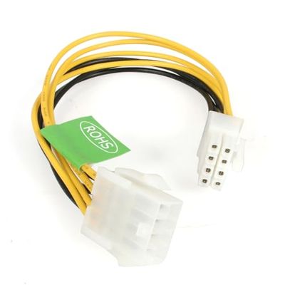 StarTech.com EPS 8 Pin Power Extension Cable - Power extension cable - 8 pin EPS12V (F) to 8 pin EPS12V (M) (7.9 in) (EPS8EXT)