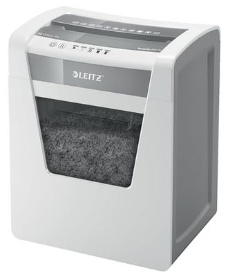 Leitz IQ 80030000 - Destructeur Coupe Croisée - Office P4, Jusqu'à 17-15 (70-80 grs) feuilles, Corbeille 23L, Blanc