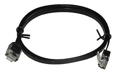 CAVO RETE UTP CAT. 6A ULTRAPIATTO CON CONNETTORE SALVASPAZIO MT 1 COLORE NERO
