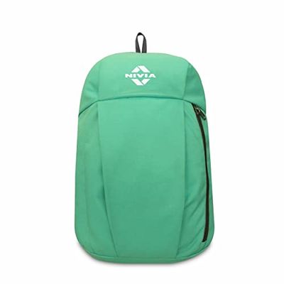 Nivia Pulse 2.0 Backpack | Medium | Green | for Men & Women | Single Zip Bag | Water-resistant bag with long-lasting durability | Sports, daily use, cycling, travel, adventure