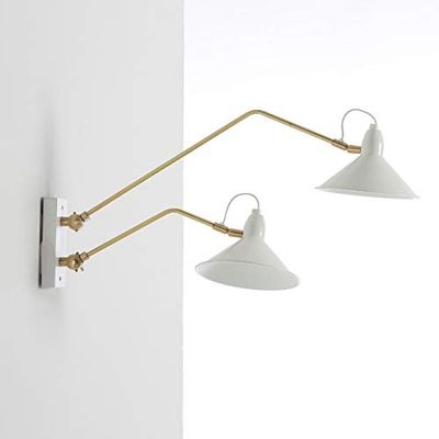 Aplique 66X19X40 METAL BLANCO/BRONCE
