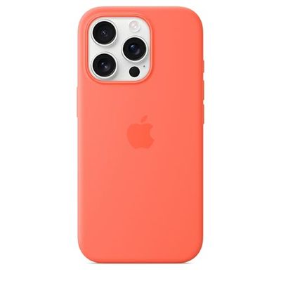 Apple iPhone 16 Pro Silicone Case with MagSafe - Tangerine 