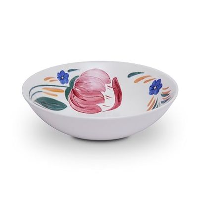 Wade WA967036CAP Capri Cereal Bowl with Vibrant Mediterranean Inspired Design, Crafted from Earthenware, Made in Stoke-on-Trent, 19cm, Multi-Coloured