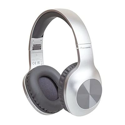 Panasonic RB-HX220BDES Auriculares Inalámbricos Bluetooth, Over Ear con Ajuste Ergonómico, Conexión Rápida y Fácil, Hasta 23 Horas de Reproducción, Plata