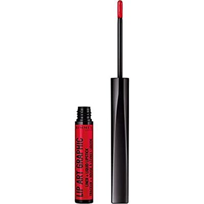 Rimmel London Lip Art Graphic Liner & liquid Lipstick - 610 Hot Spot