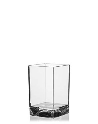 Kartell Boxy Tandenborstelhouder, plastic, transparant, 7 x 7 x 12 cm