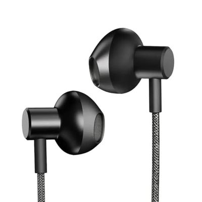 Hifuture MI5 Semi-In-Ear USB-C Wired Headphones Hi-Res Headphones with Microphone - Black