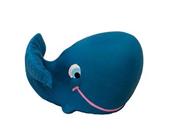 Lanco - Juguete para Bebés, Ballena Azul, 100% Caucho Natural, Hecho a Mano