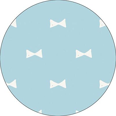 Bonateks, Ronde digitaal bedrukte muismat, antislip onderkant, voor kantoor en thuis, diameter: 22 cm
