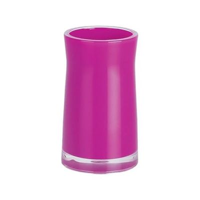 Spirella Coleção Sydney, porta-escovas de dentes diâmetro 7 x 12 cm, acrílico, rosa