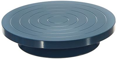 Glorex 2 2620 30 vasaio/tornio da Tavolo, Diametro Circa 22 cm, Alta qualità e stabilità, Cuscinetto a Sfera preciso per Una Rotazione fluida, Tinta Unita, Colore Grey-Blue, Diameter