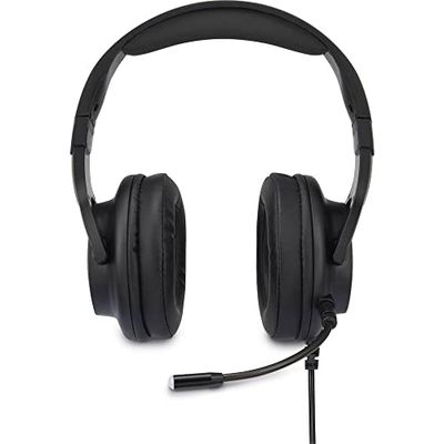 Renkforce 29490C - Auriculares con Cable USB para Videojuegos, Color Negro