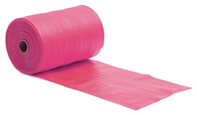 Yogistar Pilates stretchband latexvrij 25m rol zacht - roze