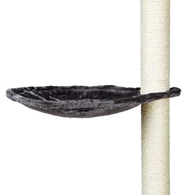 Trixie 43542, Sdraio per tiragraffi, Telaio in Metallo, Diametro di 40 cm, Colore Grigio Platino