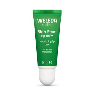 Weleda Skin Food Lip Balm, Very Dry & Chapped Lips, Natural Oils, Intensive Nourishment, For Men & Women, 100% Certified Natural, Travel Size, Organic, Vegetarian, 8ml