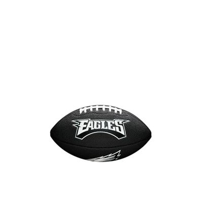 Wilson, Ballon de Football américain, Mini NFL Team Soft Touch, Philadelphia Eagles, Pour les joueurs amateurs WTF1533BLXBPH, Mixte Adulte, Noir, Taille Unique