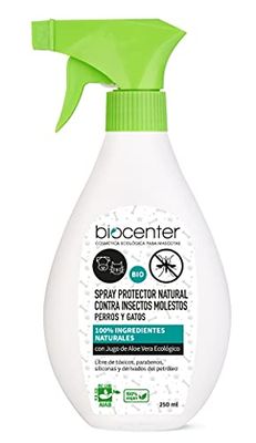 BIOCENTER Spray anti insectos para Perros y Gatos - Natural, ecológico, Vegano