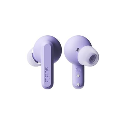 Sudio Nebbia viola A3Pro - Auricolari con cancellazione del rumore per tutto il giorno. Esperienza di ascolto bilanciata, microfoni, connessione Bluetooth multipunto, Bluetooth 5.4, IPX4