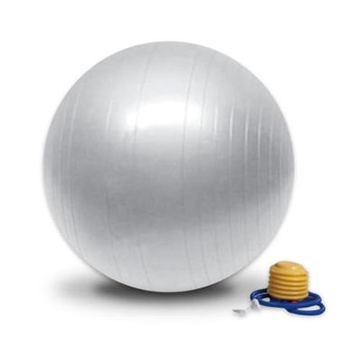 Sun & Sia yb55-ar balón de Fitness Unisex, Color Plateado
