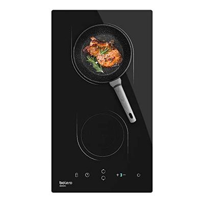 Cecotec Piastra a induzione 2 fuochi Bolero Squad I 2000 Potenza ottima 3500 W, 9 livelli di potenza, controllo tattile, timer per zona, rilevatore di padelle, Kidlock