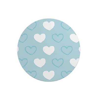 Questo Casa, Digitalt tryck runt musmatta, halkfri undersida för kontor och hem, diameter: 22 cm