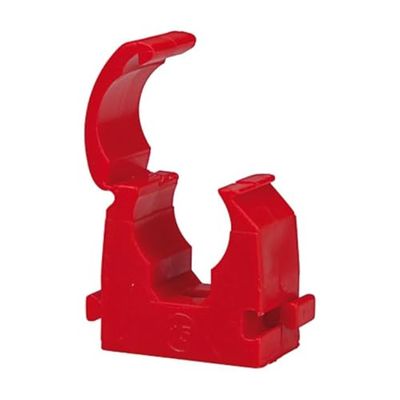Pinces de tuyau pour série « speedfit » en polypropylène pour tube extérieur ø 22 mm, rouge, température de fonctionnement max. 90 °C, pN max. 12 bar