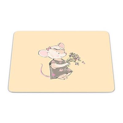 Bonamaison, Rectangle Pop Art Digital Printed Mouse Pad, Non-Slip Base, for Office and Home, Size: 22 x 18 cm