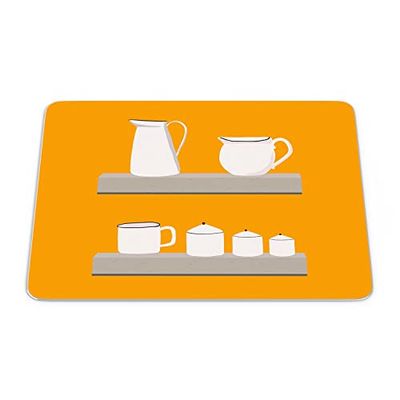 Bonamaison, Tapis de Souris Rectangle Imprimé Numériquement, Fond Antidérapant, pour Bureau et Maison, Taille: 22x18cm