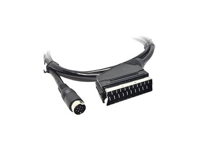 Xoro AV3 Cabo de áudio / vídeo adaptador (para HRT 8772/8780, SCART, 1,5 m, acc400513) preto