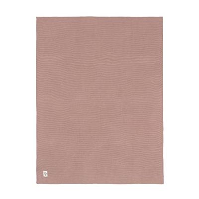 Ledig babystickad filt, gosig filt, babyfilt, stickad 100% ekologisk bomull, guld/stickad filt, frizzy ros