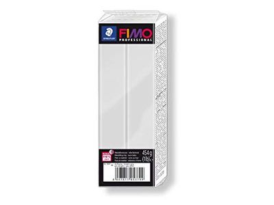 STAEDTLER 8041-80 ST FIMO professionele ovenhardende boetseerklei (groot blok 454g (1 lb)) Kleur: dolfinggrijs