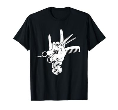 Hair Hustler Rock On Hand Barber Hairstylist - Rasoio per capelli Maglietta