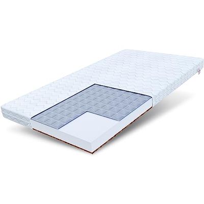 FDM Baby Comfort Matelas pour Enfants 90x200 cm Mousse à Mémoire de Forme avec Couche de Sarrasin Naturel Coco Épaisseur 9 cm Fermeté H2 H3 Matelas à Deux Faces Housse Lavable Hypoallergénique