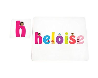 Little helper deken met Coaster illustratieve stijl bont met de naam meisjesnaam Heloise