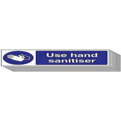 VSafety Mandatory General - Use hand sanitiser - 300 x 100mm - Pack of 10