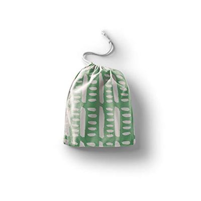 Bonamaison Printed Cotton Produce Bag with Drawstring, Reusable Grocery Bag, Biodegradable Eco-Friendly Bags, Travel Pouch, Sachet Bags, Shopping Bag, Eco Friendly, Foldable, Size: 40x50 Cm