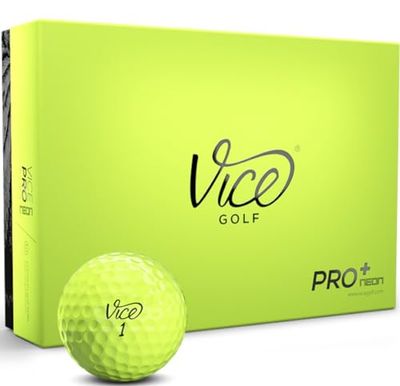 Vice Golf Vice Pro Plus Bolas de golfe Lime bolas, unissexo, verde lima, One Dozen