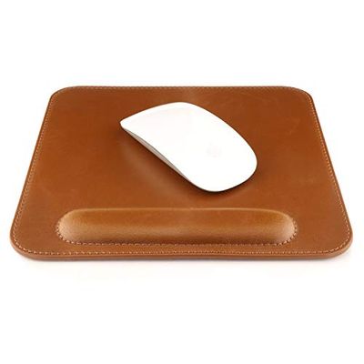 Londo Tapis de Souris en Cuir PU avec Repose Poignet - Ergonomique Confort Tapis de Souris